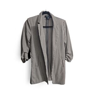 Rachel Zoe Black and Tan Houndstooth Blazer